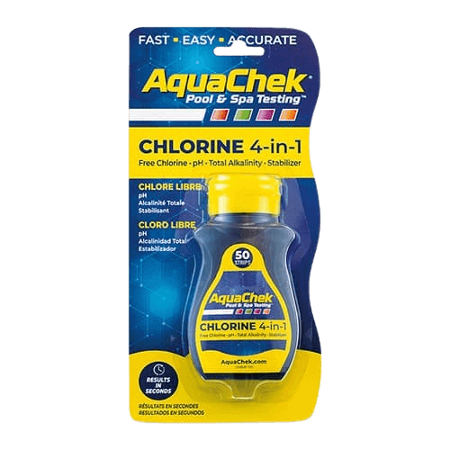 AquaChek Pool and Spa Test Strips 4 in 1 (Chlorine)